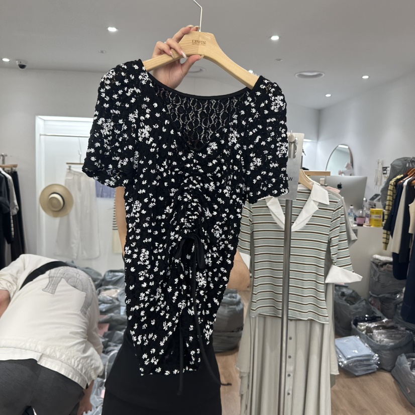 LEWIN韓國直郵㊣女裝新品休閑25春夏推薦熱賣人氣襯衫蕾絲衫LEWIN襯衫/蕾絲衫圖色2