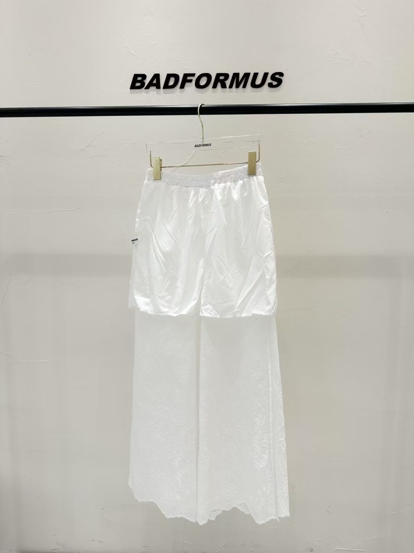 BADFORMUS韓國直郵㊣東大門實拍女裝新款推薦25春夏休閑褲蝴蝶結BADFORMUS休閑褲