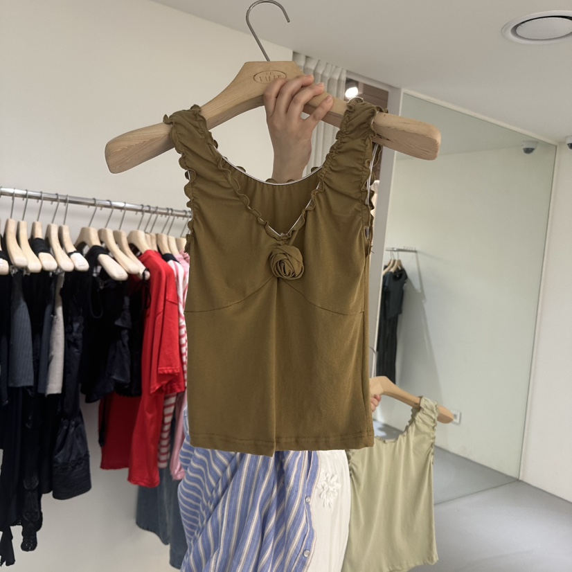 VAULT韓國直郵㊣女裝新品熱賣25春夏休閑時尚推薦人氣吊帶背心VAULT吊帶/背心圖色4