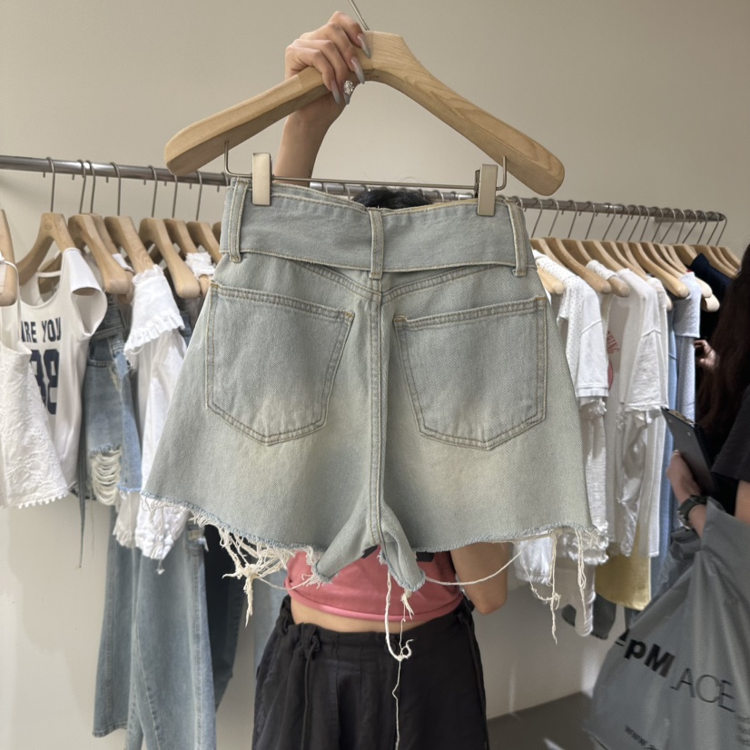 VAULT韓國㊣直郵東大門代購女裝新品25春夏推薦時尚短褲含腰帶VAULT短褲