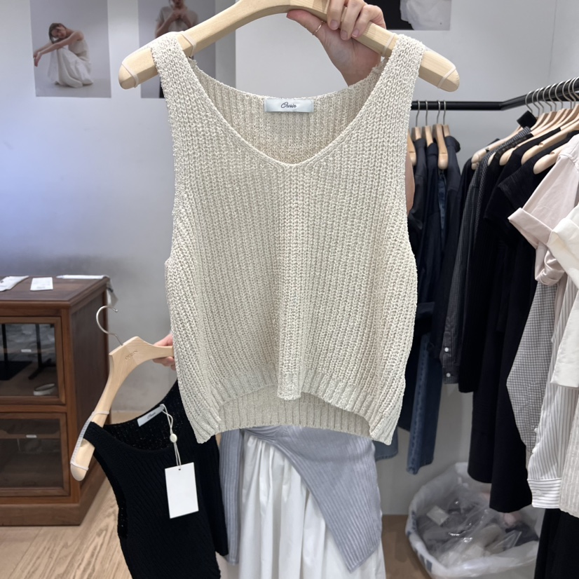OURIN直郵韓國代購㊣女裝新品25春夏時尚人氣休閑熱賣吊帶背心OURIN吊帶/背心圖色2