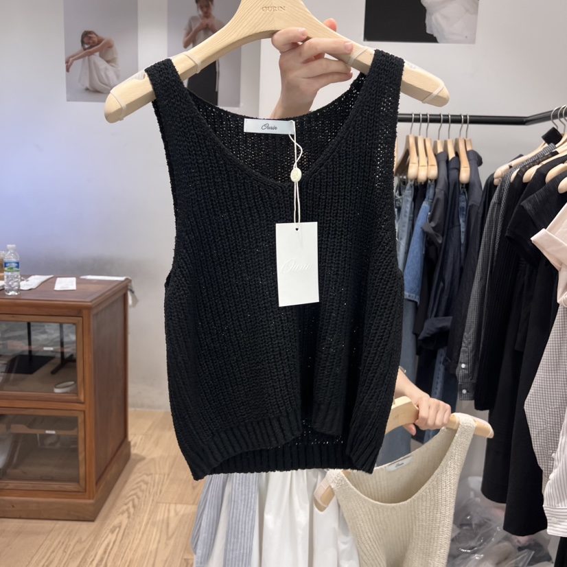 OURIN直郵韓國代購㊣女裝新品25春夏時尚人氣休閑熱賣吊帶背心OURIN吊帶/背心圖色4