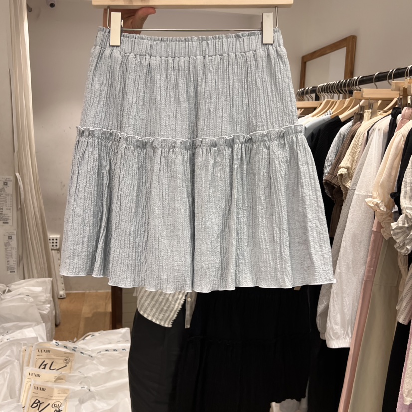 VENIR-a韓國直郵㊣女裝新品25春夏人氣熱賣休閑短裙亞麻布VENIR-a短裙圖色3