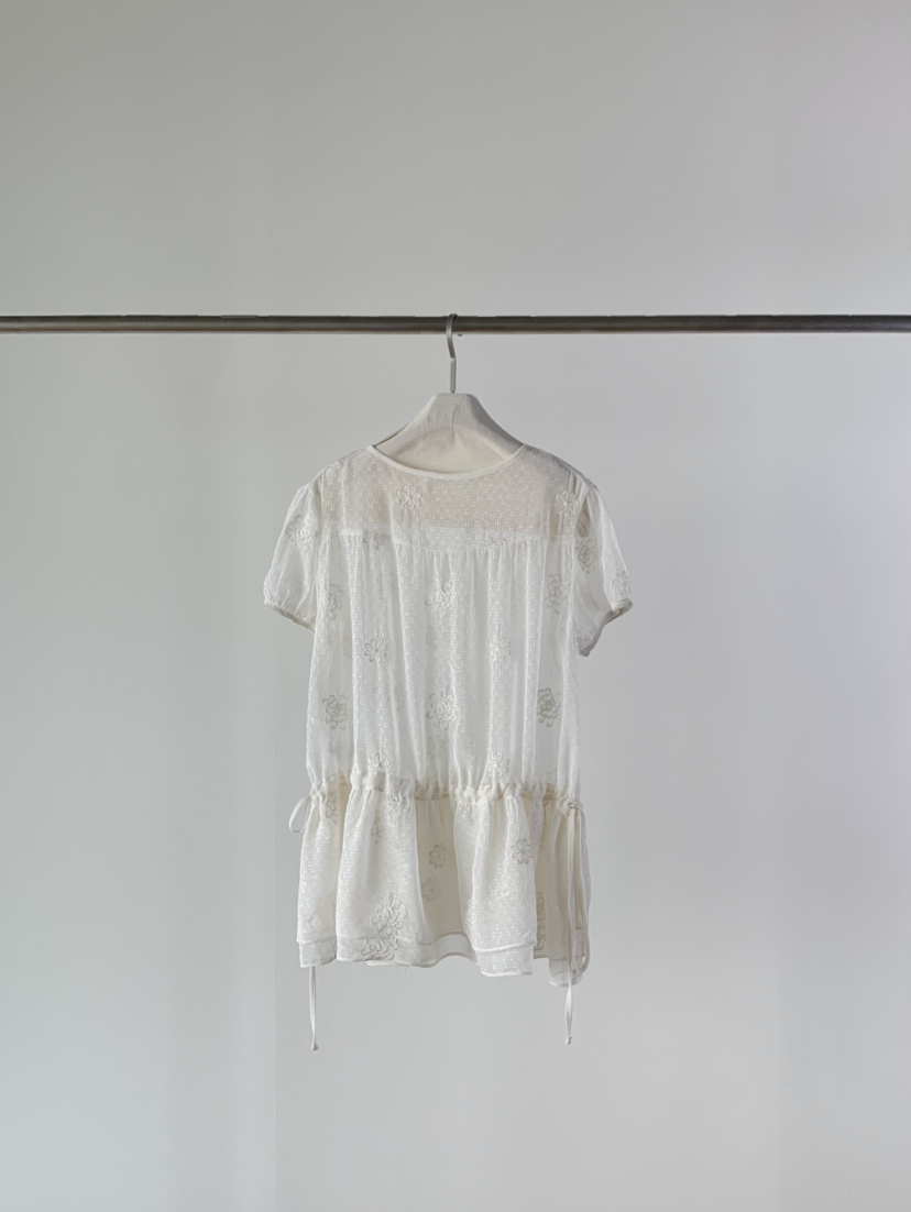ONE MONE直郵韓國代購㊣女裝新品時尚25春夏休閑襯衫蕾絲衫ONE MONE襯衫/蕾絲衫