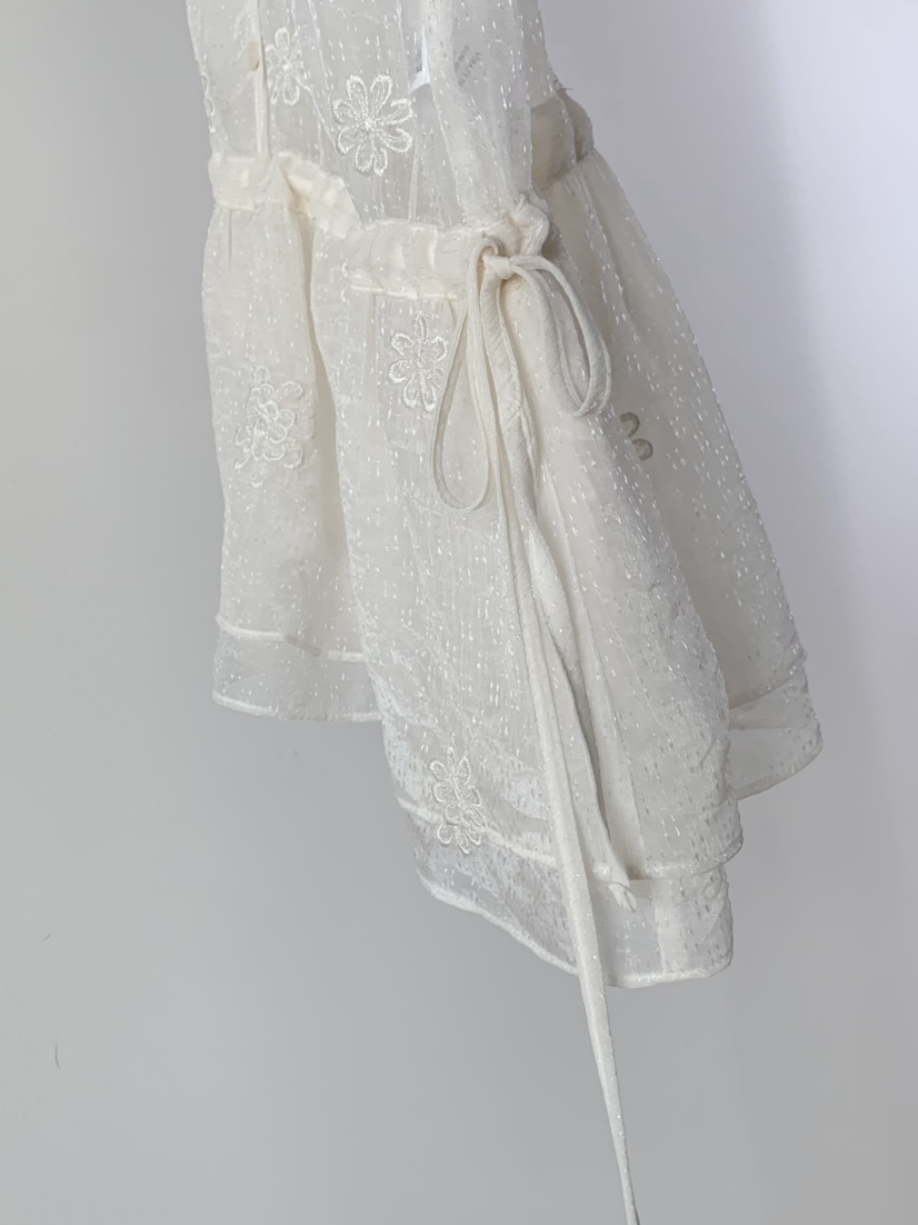 ONE MONE直郵韓國代購㊣女裝新品時尚25春夏休閑襯衫蕾絲衫ONE MONE襯衫/蕾絲衫