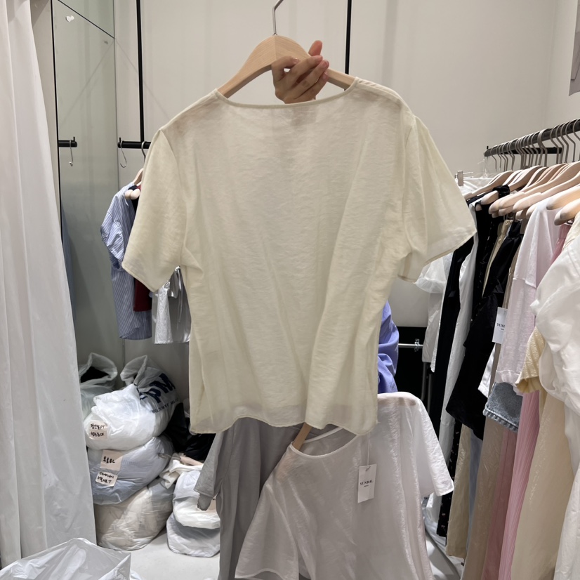 YUNBAL韓國直郵㊣東大門實拍女裝新品人氣熱賣25春夏襯衫蕾絲衫YUNBAL襯衫/蕾絲衫