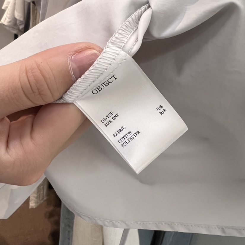OBJECT直郵韓國代購㊣女裝新品熱賣25春夏人氣休閑襯衫蕾絲衫OBJECT襯衫/蕾絲衫
