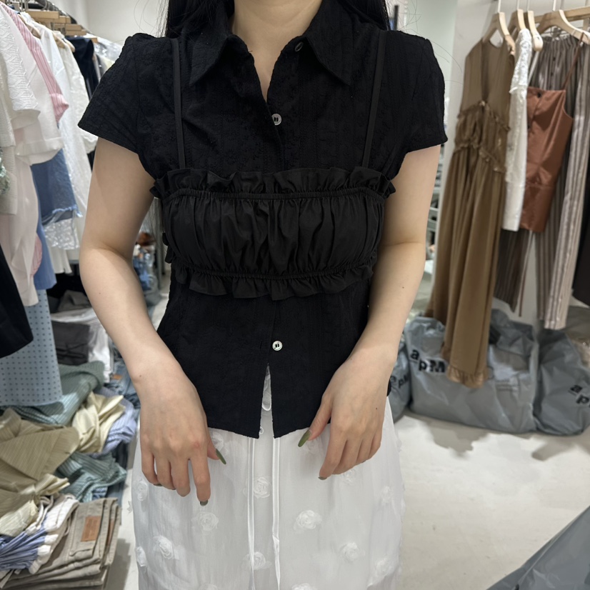 BAGUETTE韓國直郵㊣女裝新款熱賣25春夏人氣時尚休閑吊帶背心BAGUETTE吊帶/背心圖色2