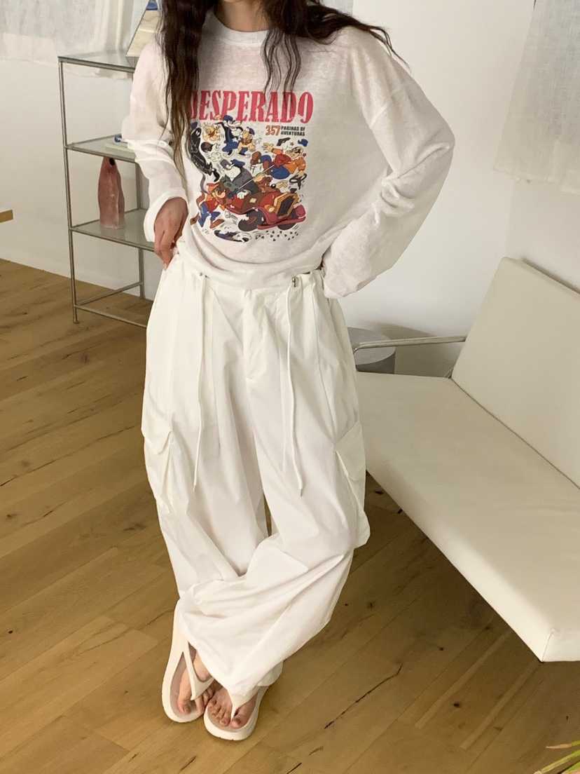 RIVER RAIN直郵韓國代購㊣女裝新款人氣休閑熱賣25春夏長袖T恤RIVER RAIN長袖T恤
