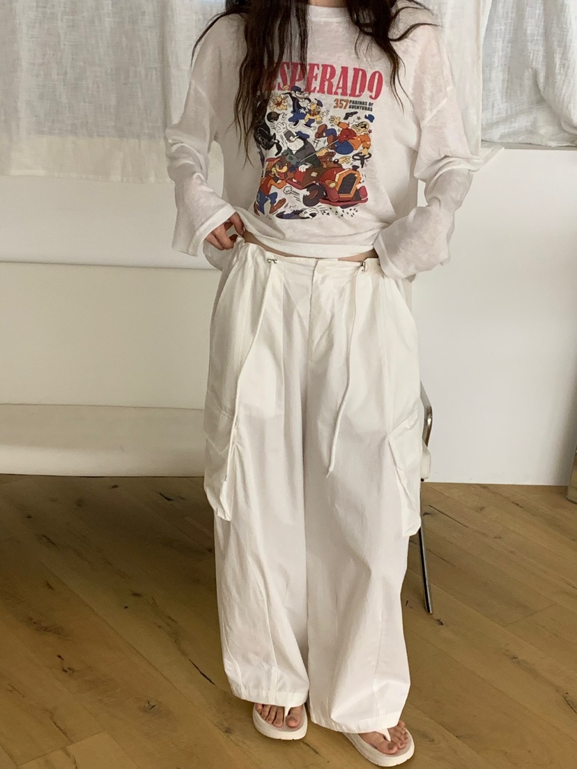 RIVER RAIN直郵韓國代購㊣女裝新款人氣休閑熱賣25春夏長袖T恤RIVER RAIN長袖T恤