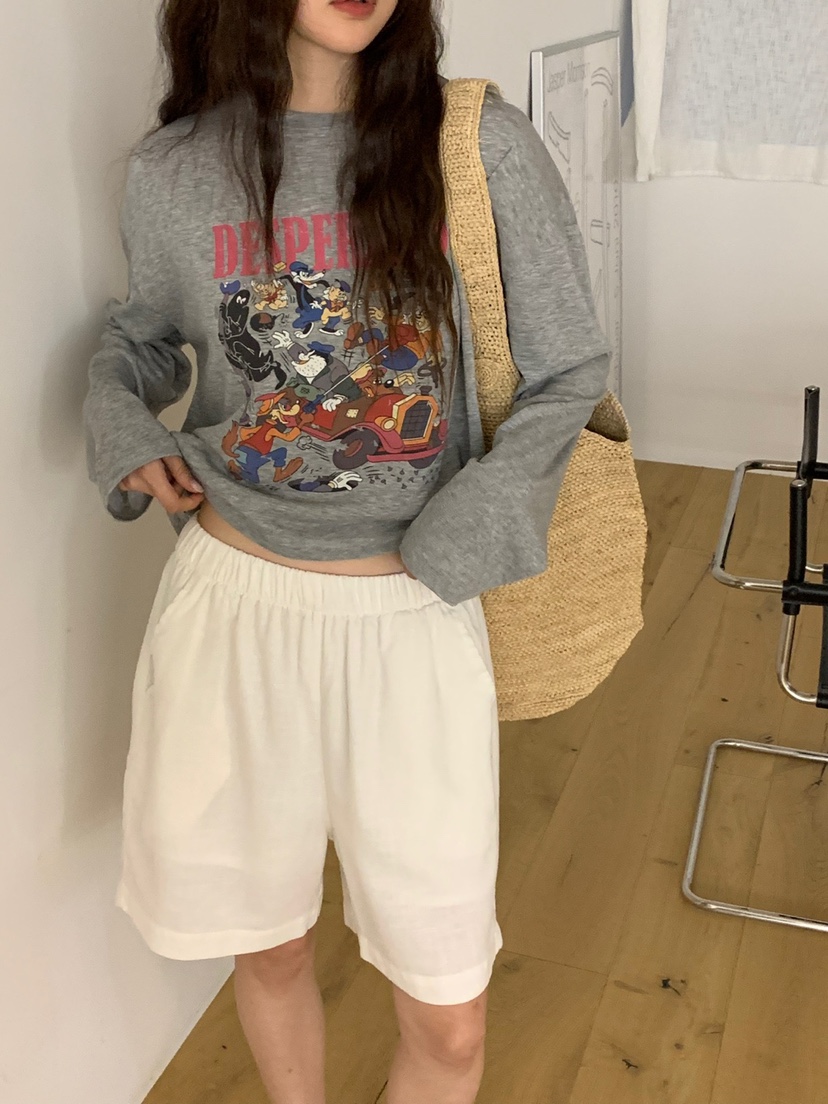 RIVER RAIN直郵韓國代購㊣女裝新款人氣休閑熱賣25春夏長袖T恤RIVER RAIN長袖T恤