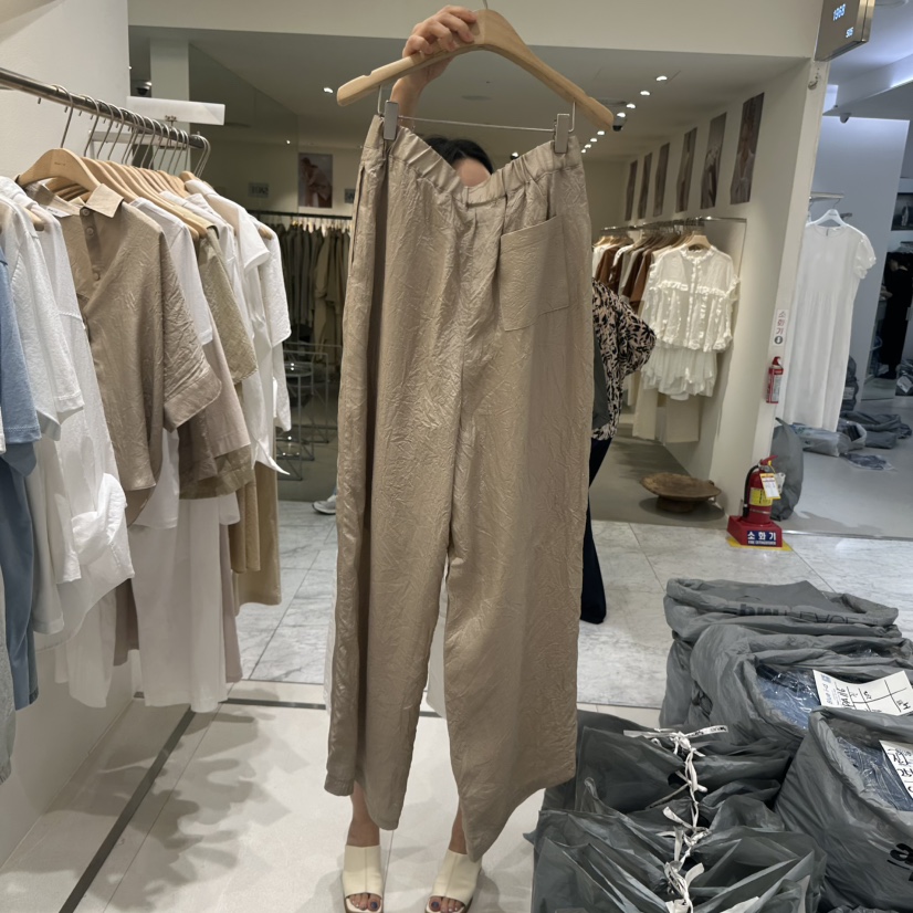 BLUEI-D直郵韓國代購㊣女裝新品人氣時尚25春夏推薦休閑褲Blue i-d休閑褲