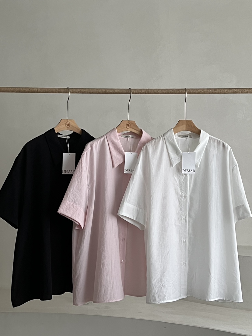 DEMAR韓國直郵㊣女裝新品25春夏熱賣休閑時尚人氣襯衫蕾絲衫DEMAR襯衫/蕾絲衫