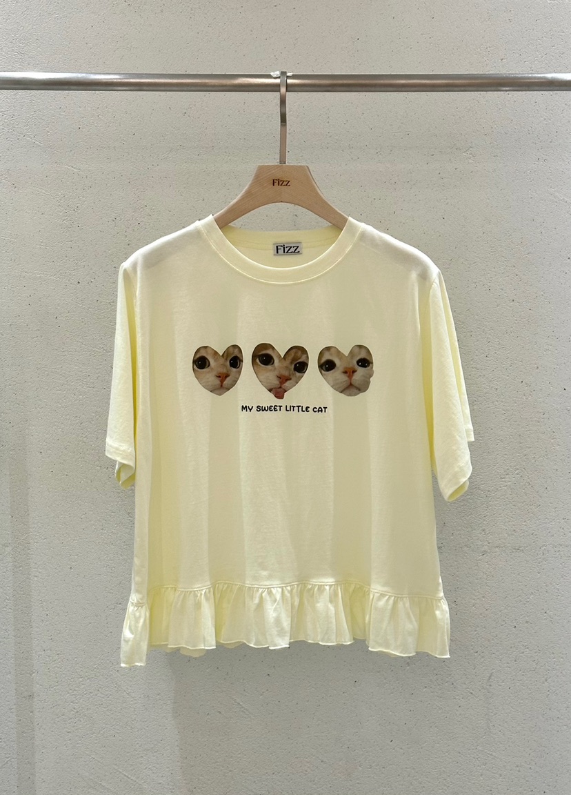 FIZZ韓國㊣直郵東大門代購女裝新品25春夏休閑時尚熱賣推薦T恤FIZZT恤圖色2