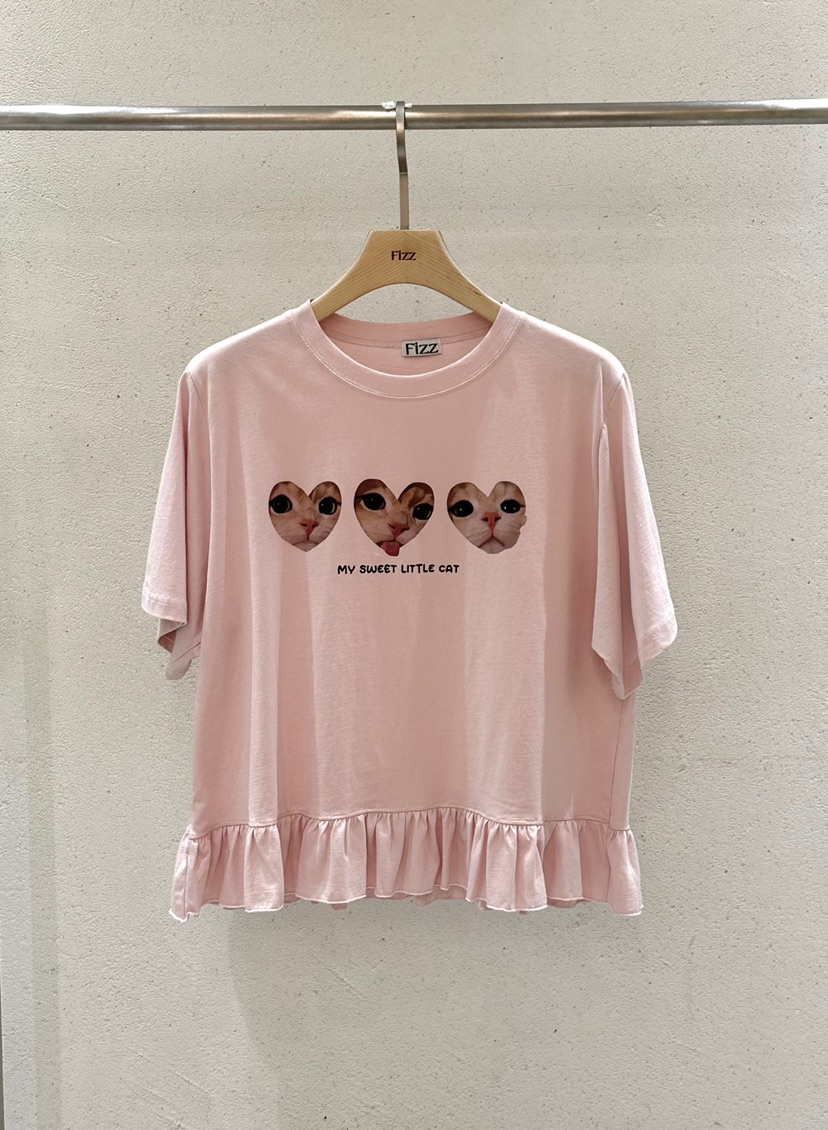 FIZZ韓國㊣直郵東大門代購女裝新品25春夏休閑時尚熱賣推薦T恤FIZZT恤圖色3