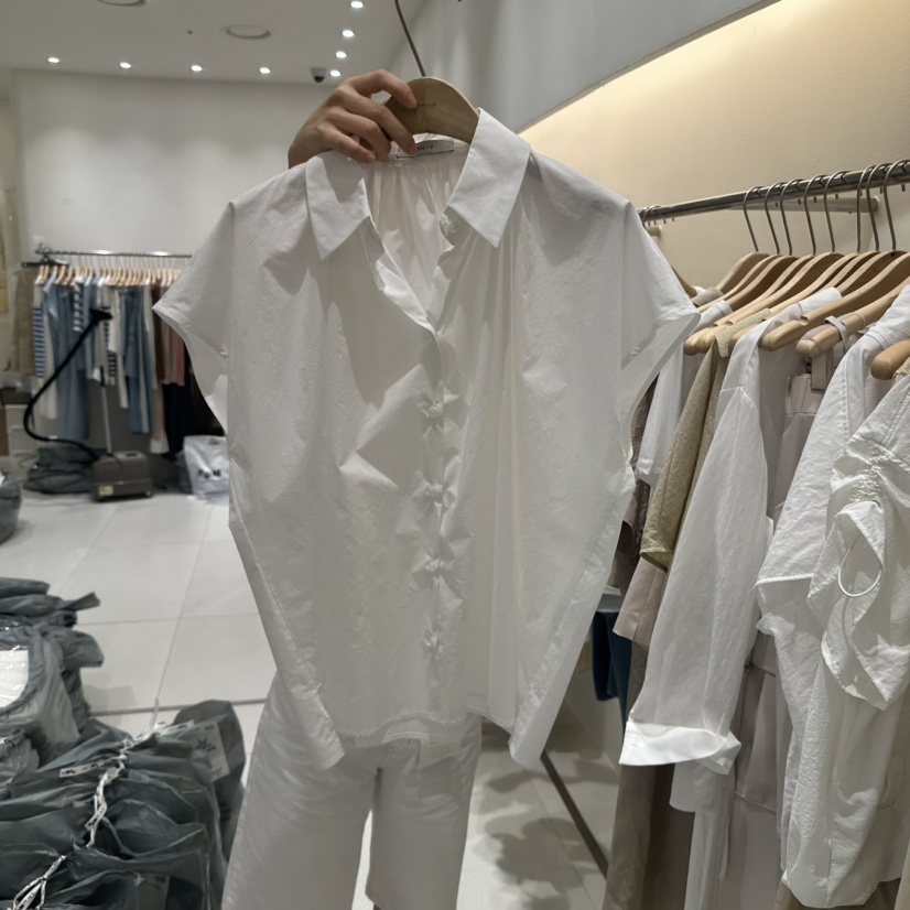 BLUEI-D韓國㊣直郵東大門代購女裝新品25春夏時尚襯衫蕾絲衫Blue i-d襯衫/蕾絲衫圖色3