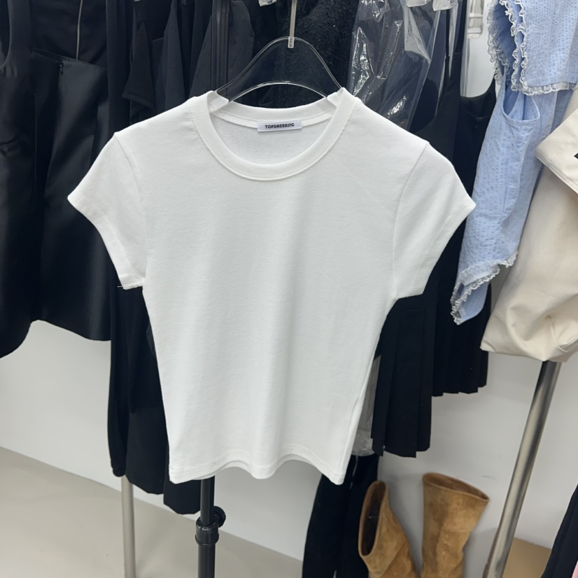 TOPDRESSING直郵韓國代購㊣女裝新款人氣休閑熱賣25春夏T恤TOPDRESSINGT恤