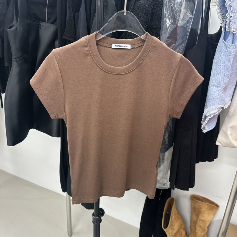 TOPDRESSING直郵韓國代購㊣女裝新款人氣休閑熱賣25春夏T恤TOPDRESSINGT恤圖色3