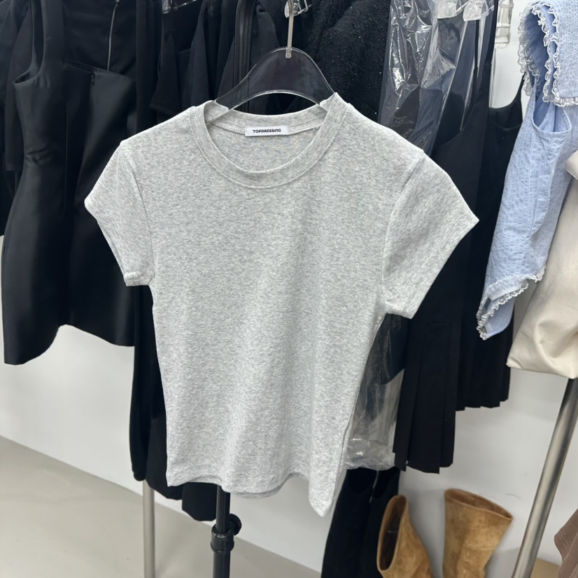 TOPDRESSING直郵韓國代購㊣女裝新款人氣休閑熱賣25春夏T恤TOPDRESSINGT恤圖色4