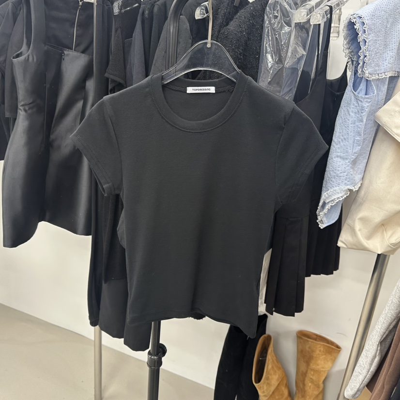 TOPDRESSING直郵韓國代購㊣女裝新款人氣休閑熱賣25春夏T恤TOPDRESSINGT恤圖色5