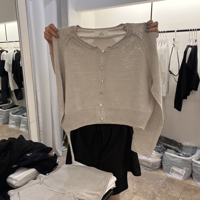 A Flan韓國直郵㊣東大門實拍女裝新品熱賣休閑人氣針織衫開衫AFN/A Flan針織衫圖色5
