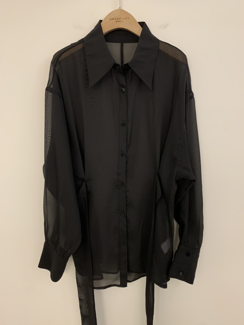 UNDER KEY韓國㊣直郵東大門代購女裝新品25春夏襯衫蕾絲衫UNDER KEY襯衫/蕾絲衫圖色2