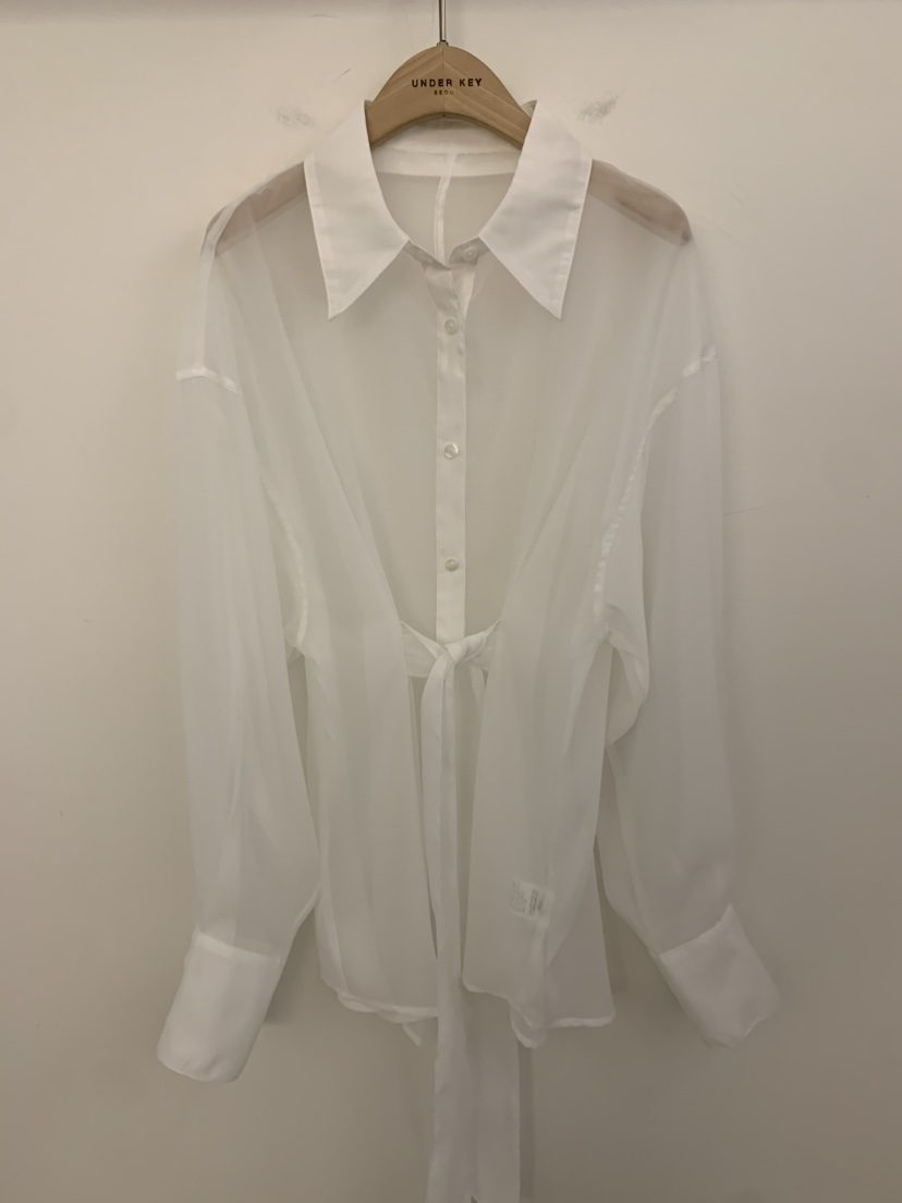 UNDER KEY韓國㊣直郵東大門代購女裝新品25春夏襯衫蕾絲衫UNDER KEY襯衫/蕾絲衫圖色3