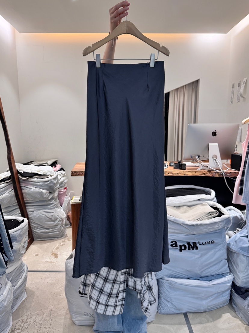 FRIC直郵韓國代購㊣女裝新款熱賣人氣25春夏時尚休閑長裙長款FRIC長裙圖色2