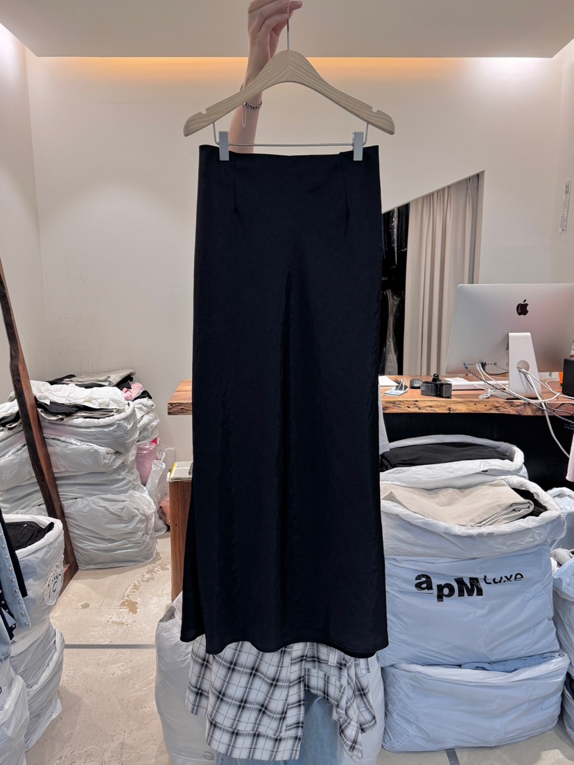FRIC直郵韓國代購㊣女裝新款熱賣人氣25春夏時尚休閑長裙長款FRIC長裙圖色3