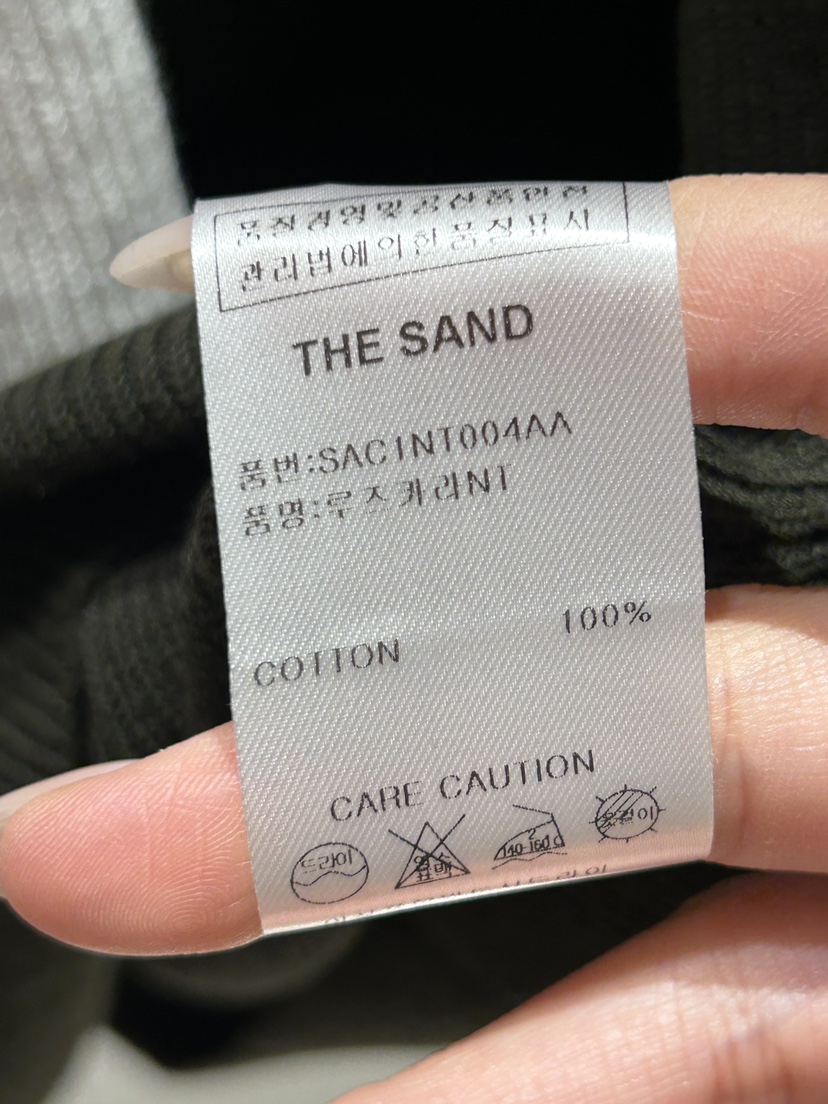 THE SAND/SAND BEIGE直郵韓國代購㊣女裝新品25春夏針織衫寬松THE SAND/SAND BEIGE針織衫