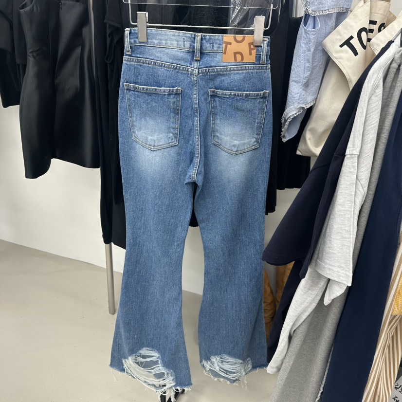 TOPDRESSING直郵韓國代購㊣女裝新款人氣25春夏熱賣時尚牛仔褲TOPDRESSING牛仔褲