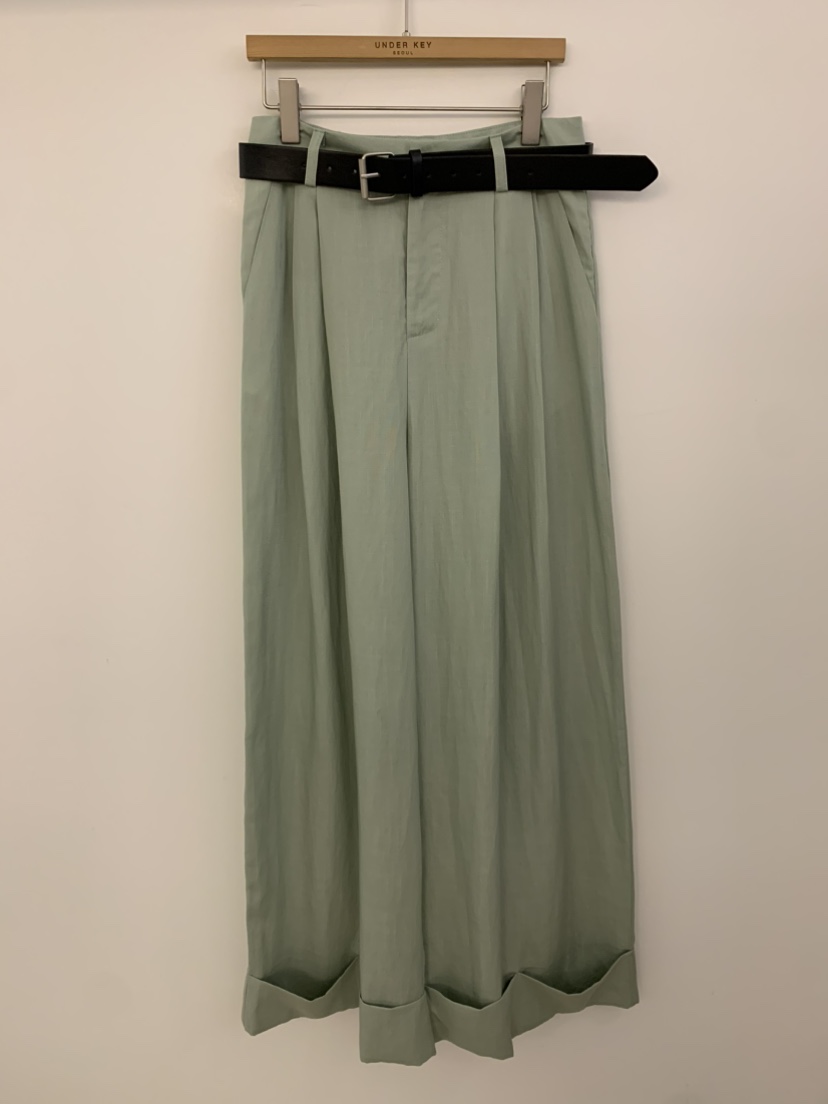 UNDER KEY韓國直郵㊣女裝新款25春夏時尚休閑休閑褲含腰帶UNDER KEY休閑褲圖色4