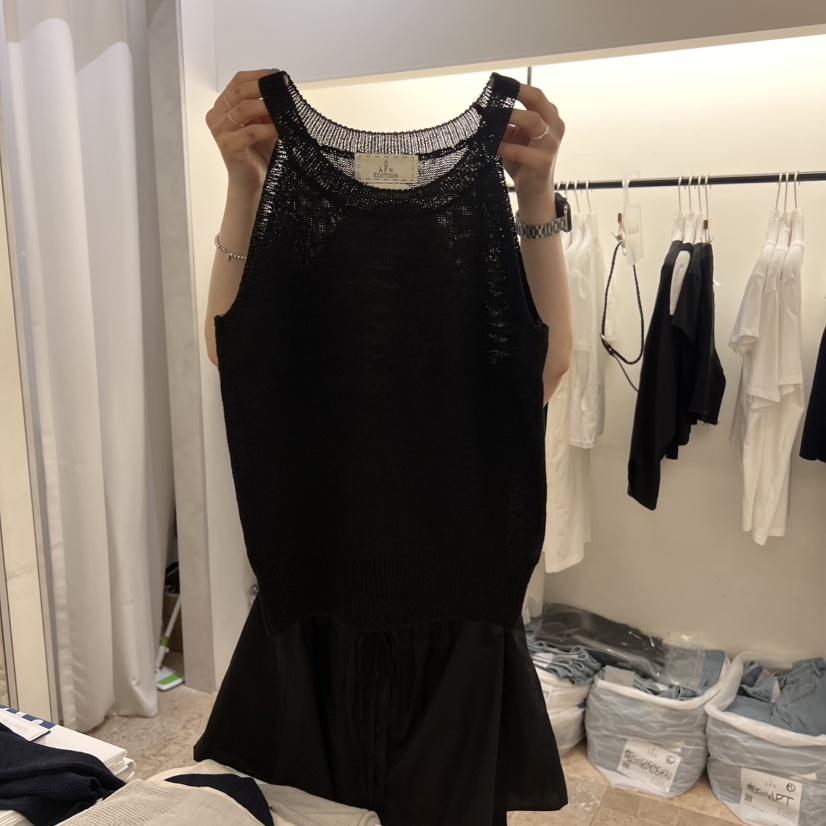 A Flan韓國㊣直郵東大門代購女裝新品人氣休閑時尚吊帶背心AFN/A Flan吊帶/背心圖色3