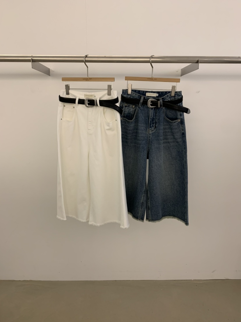 UNDER KEY韓國㊣直郵東大門代購女裝新款休閑熱賣短褲含腰帶UNDER KEY短褲