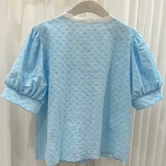 YARD韓國㊣直郵東大門代購女裝新款時尚25春夏人氣襯衫蕾絲衫YARD襯衫/蕾絲衫