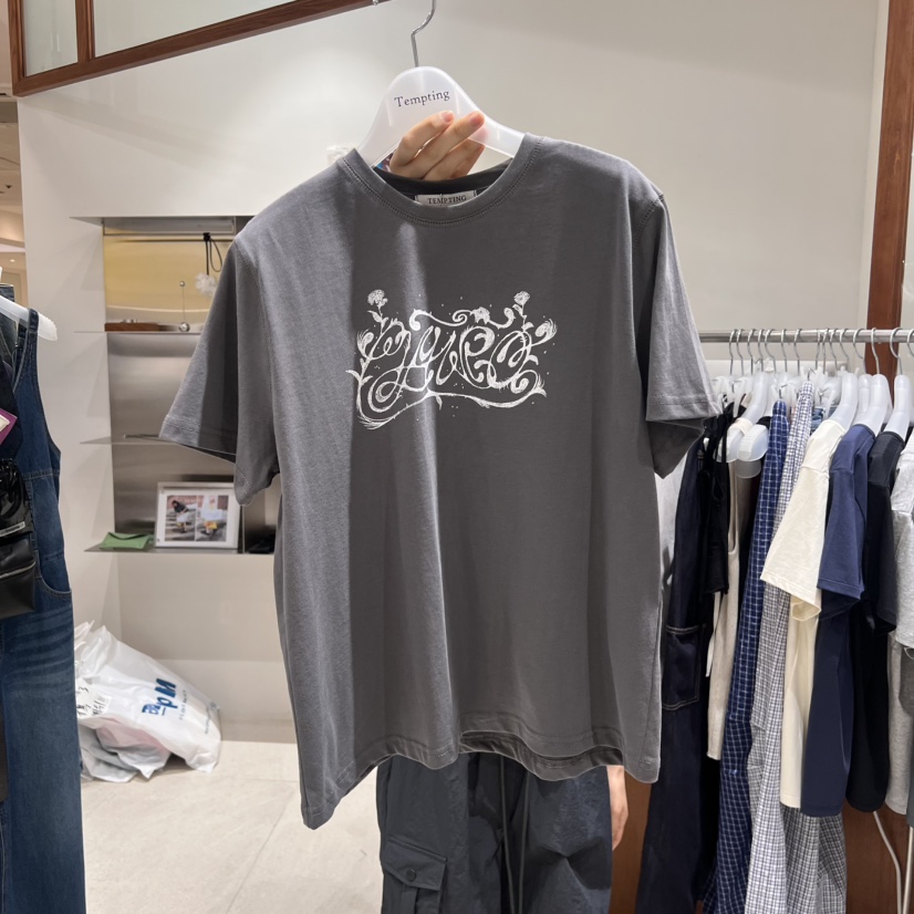 TEMPTING韓國直郵㊣東大門實拍女裝新品推薦25春夏熱賣時尚T恤TEMPTINGT恤圖色3