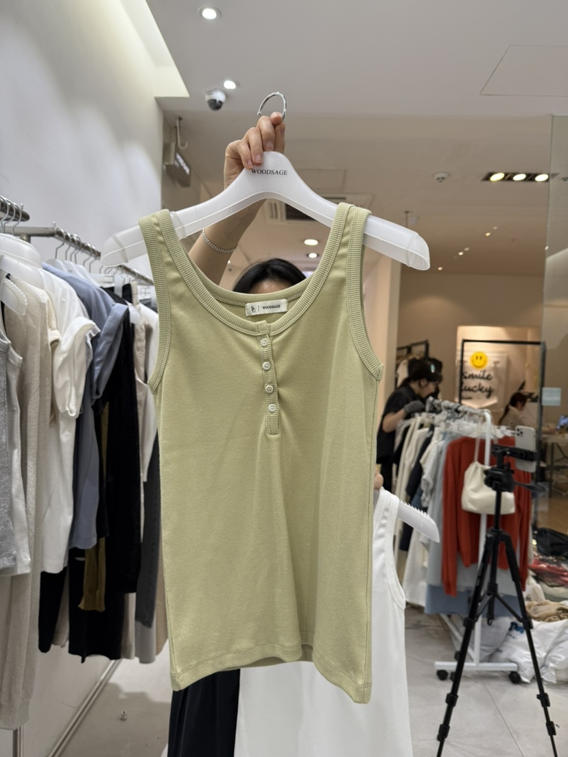 WOOD SAGE韓國直郵㊣東大門實拍女裝新品熱賣時尚吊帶背心WOOD SAGE吊帶/背心圖色3