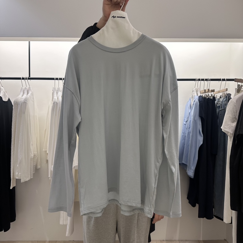 A Flan直郵韓國代購㊣女裝新款時尚人氣25春夏推薦長袖T恤AFN/A Flan長袖T恤