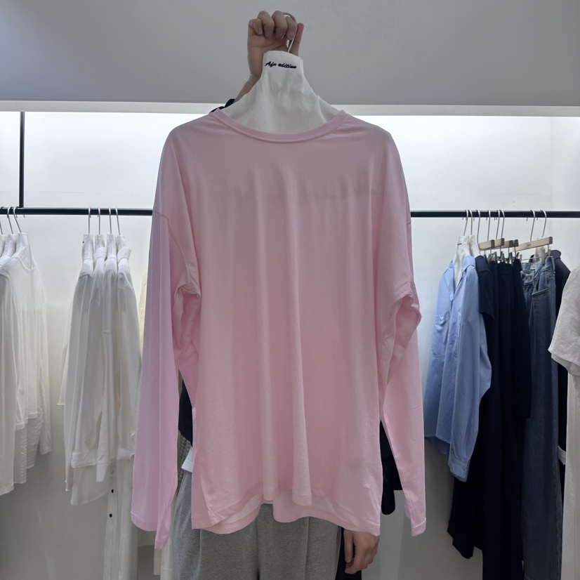 A Flan直郵韓國代購㊣女裝新款時尚人氣25春夏推薦長袖T恤AFN/A Flan長袖T恤圖色6