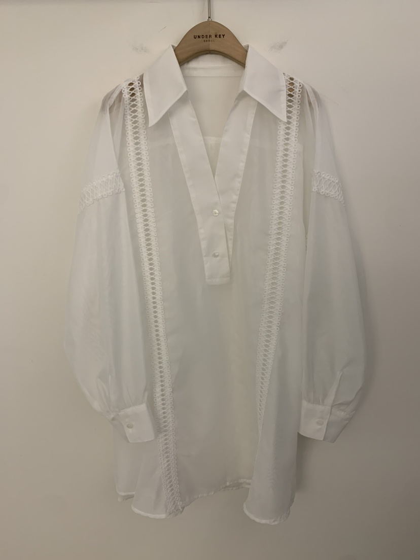 UNDER KEY直郵韓國代購㊣女裝新品熱賣人氣休閑襯衫蕾絲衫UNDER KEY襯衫/蕾絲衫圖色4