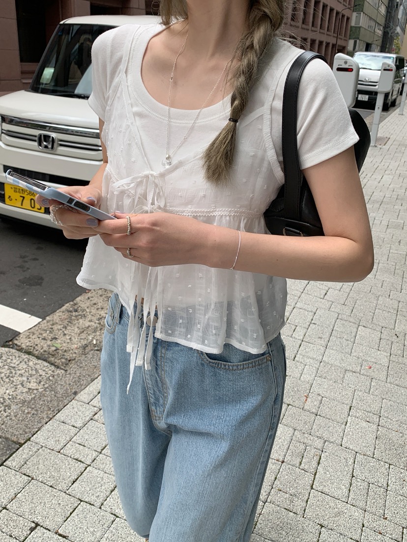 MELLOUNGE-멜라운지-T東大門直郵女裝新款25春夏吊帶背心MELLOUNGE-T吊帶/背心