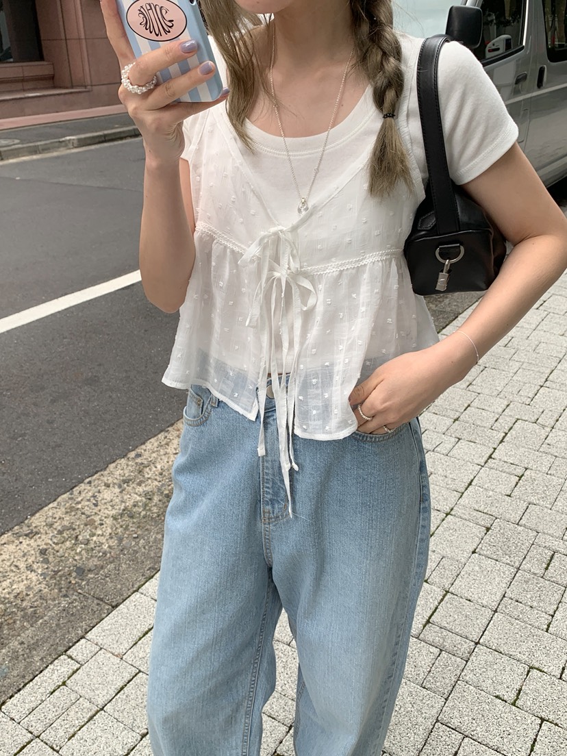 MELLOUNGE-멜라운지-T東大門直郵女裝新款25春夏吊帶背心MELLOUNGE-T吊帶/背心