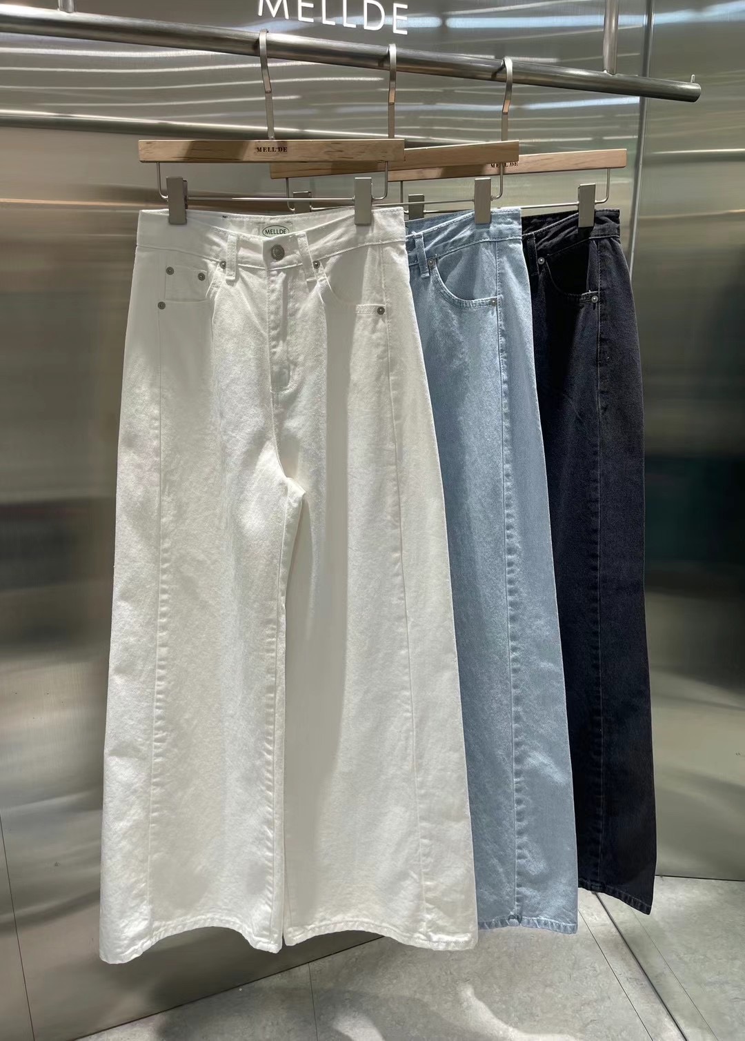 MELLDE東大門實拍女裝新品25春夏職業熱賣休閑真品推薦牛仔褲MELLDE牛仔褲