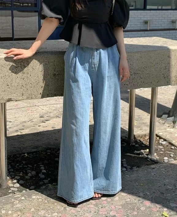 MELLDE韓國直郵女裝新品25春夏真品人氣熱賣時尚推薦牛仔褲MELLDE牛仔褲