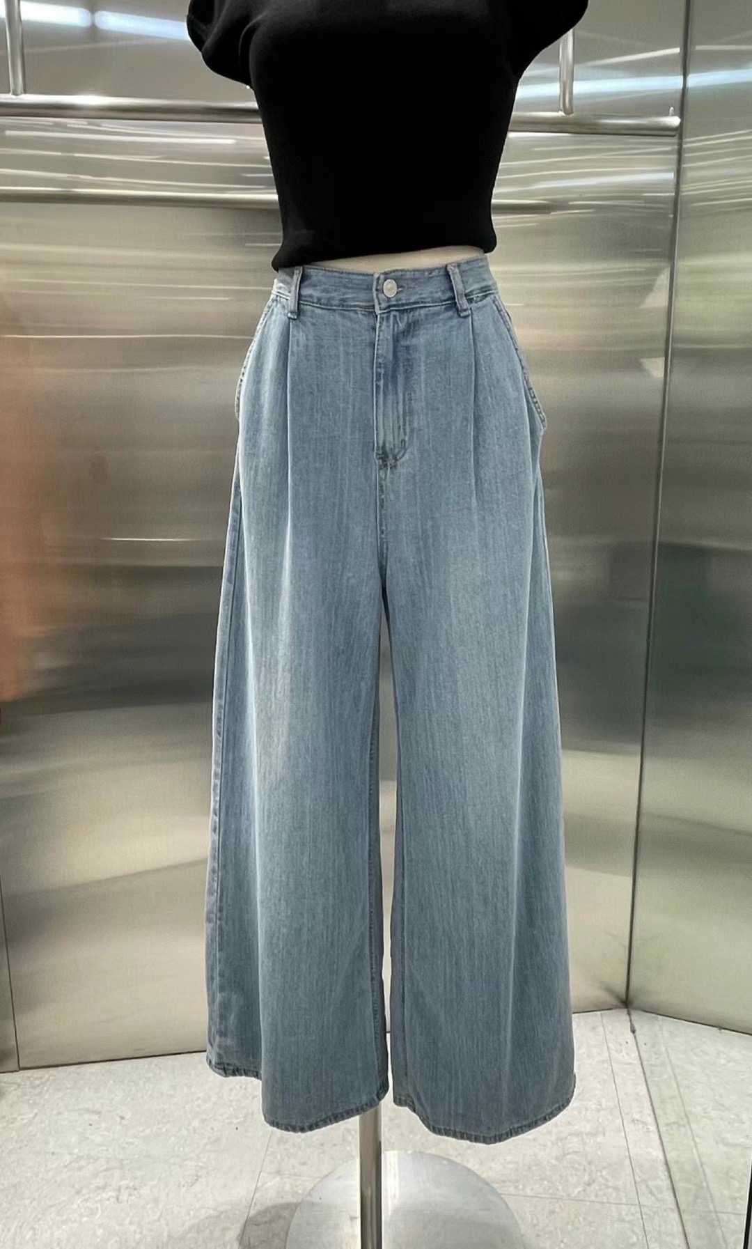 MELLDE韓國直郵女裝新品25春夏真品人氣熱賣時尚推薦牛仔褲MELLDE牛仔褲