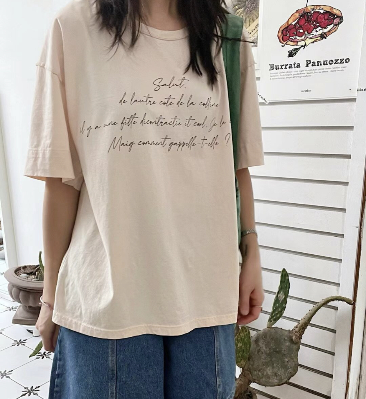 LAGRASS韓國直郵女士新款真品熱賣職業時尚人氣推薦休閑T恤LAGRASST恤圖色2