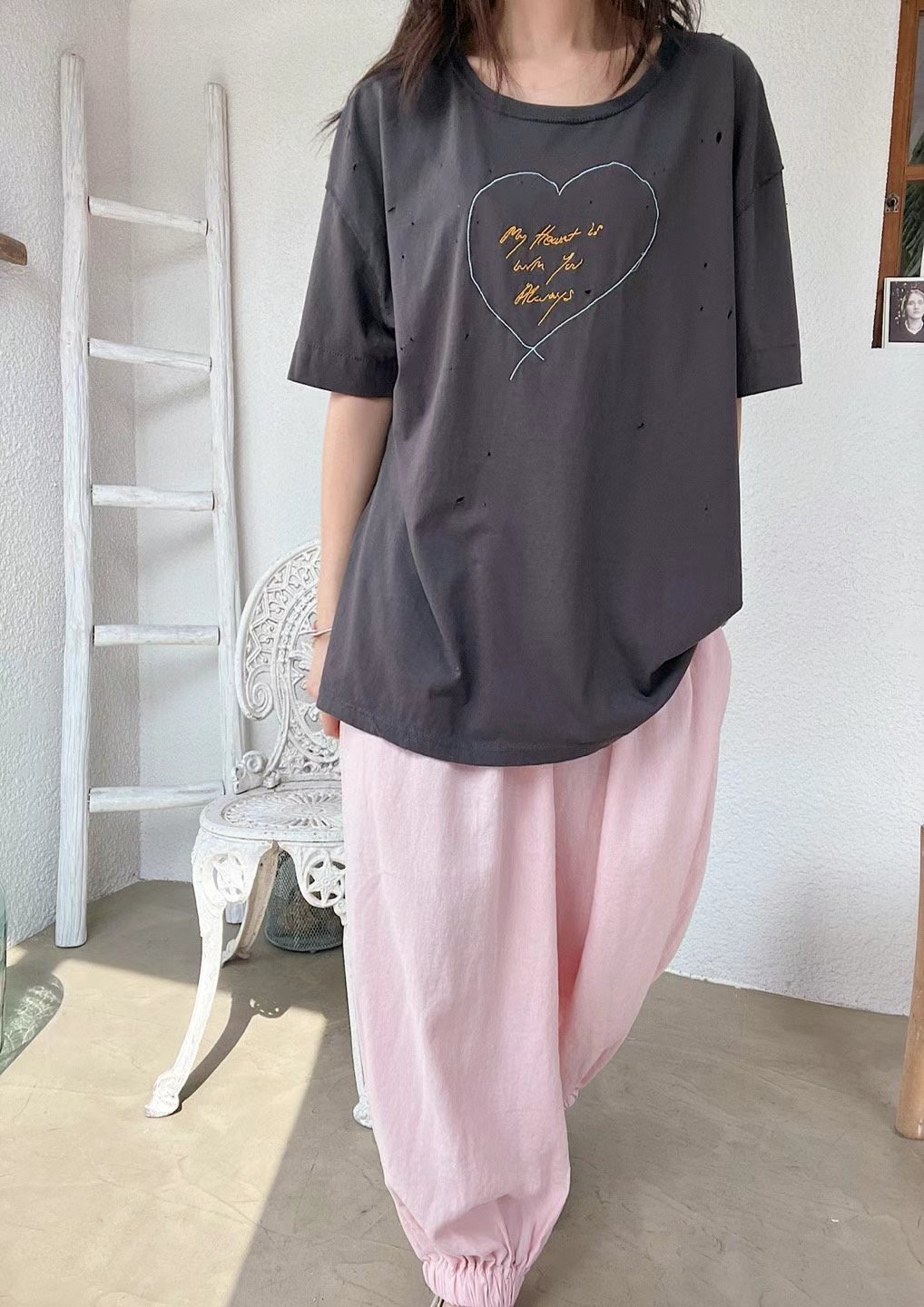 LAGRASS韓國直郵女裝新款人氣職業真品熱賣時尚推薦25春夏T恤LAGRASST恤圖色2