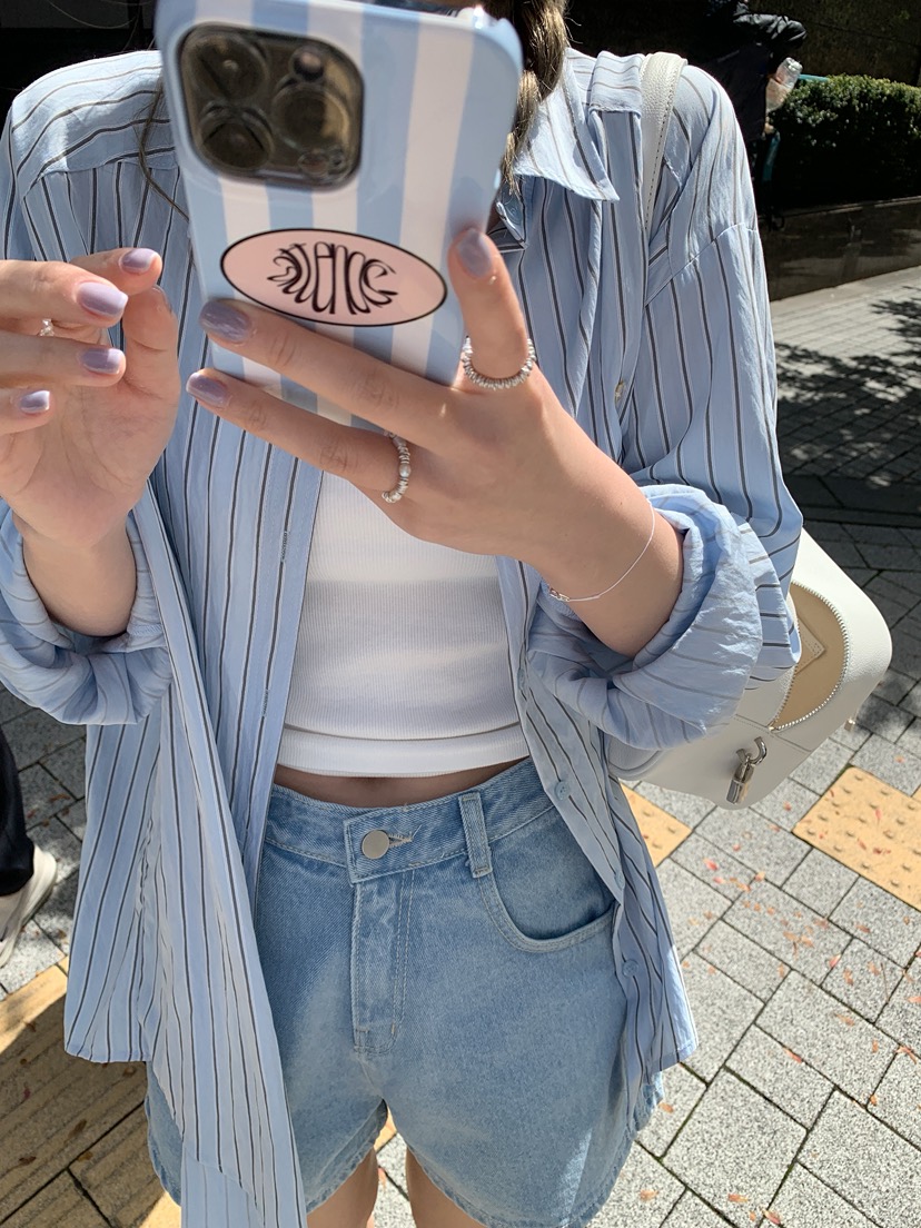 MELLOUNGE-멜라운지-T韓國代購女裝新品休閑熱賣襯衫蕾絲衫MELLOUNGE-T襯衫/蕾絲衫