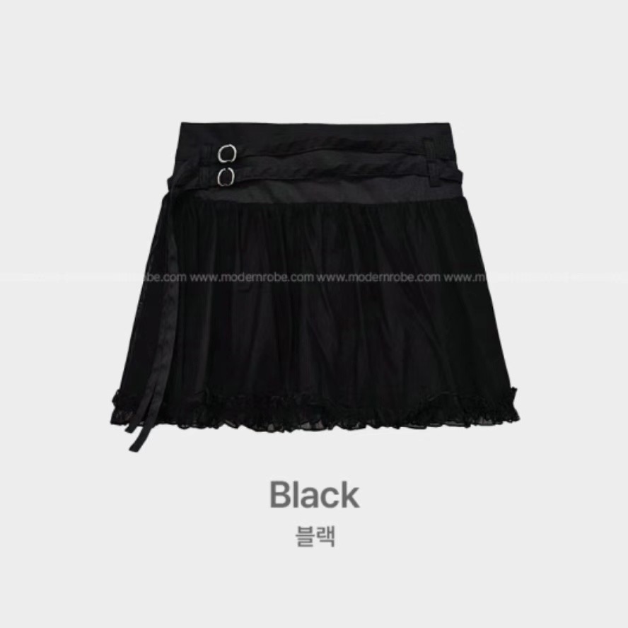 VERLIEBT東大門直郵女裝新品人氣休閑25春夏推薦裙褲腰帶蕾絲VERLIEBT裙褲圖色2