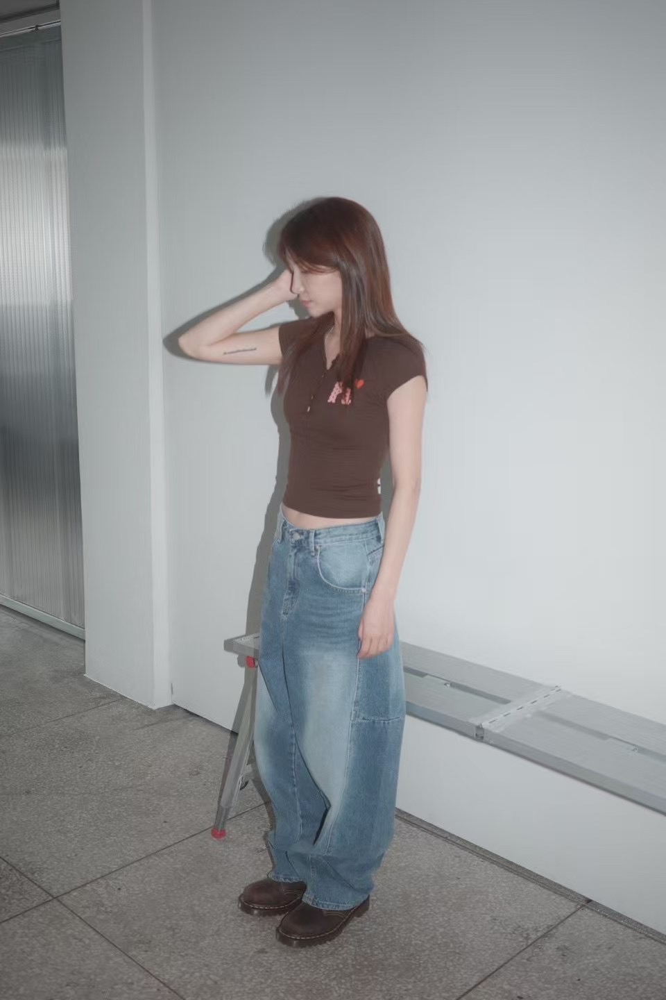 HOPPER/LAY OVER東大門實拍女裝新款25春夏職業推薦熱賣T恤HOPPER/LAY OVERT恤